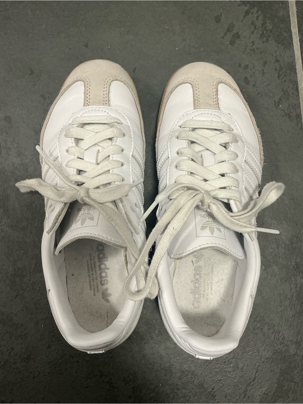 Adidas Women's Samba, white, size 5.5